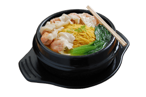 Noodles in Soup with Fresh Prawn Dumpling